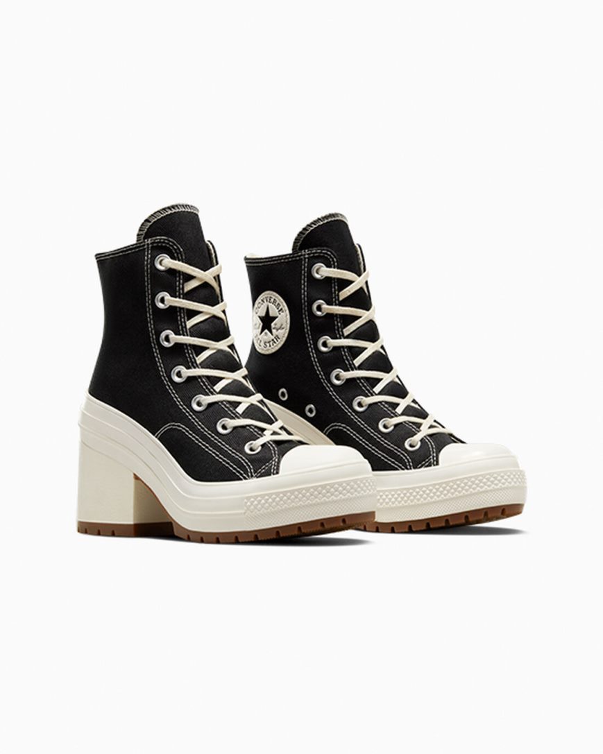 Dámské Boty Vysoké Converse Chuck 70 De Luxe Heel Černé | CZ LPYR41